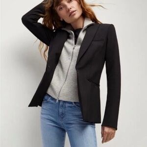 Veronica Beard Black Blazer Tailored Suit Jacket size 0 $695